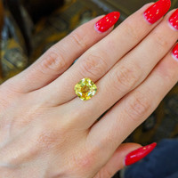 3.77 Ct. Yellow Sapphire from Ceylon (Sri Lanka) Life Style