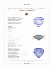 2.08 Ct. Sapphire from Ceylon (Sri Lanka) 3 D Scan Report