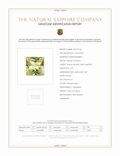 3.21 Ct. Yellowish Green Sapphire from Ceylon (Sri Lanka) Scan Report