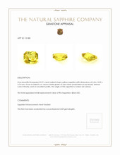 0.91 Ct. Yellow Sapphire from Ceylon (Sri Lanka) Appraisal