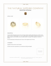 2.54 Ct. Yellow Sapphire from Ceylon (Sri Lanka) Appraisal