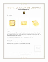 10.14 Ct. Yellow Sapphire from Ceylon (Sri Lanka) Appraisal