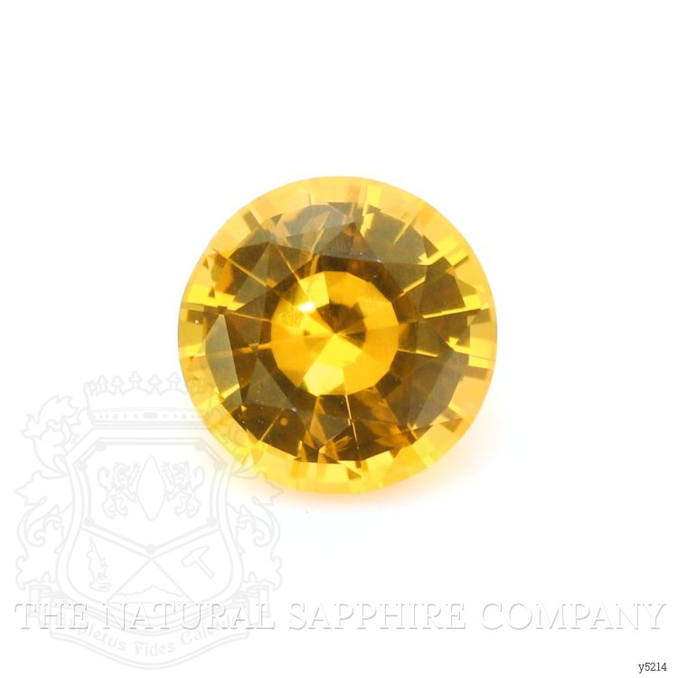 1.86 Ct. Orangish Yellow Sapphire from Ceylon (Sri Lanka)