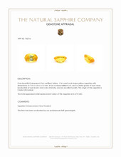 1.34 Ct. Yellow Sapphire from Ceylon (Sri Lanka) Appraisal