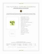 0.84 Ct. Greenish Yellow Sapphire from Ceylon (Sri Lanka) Scan Report