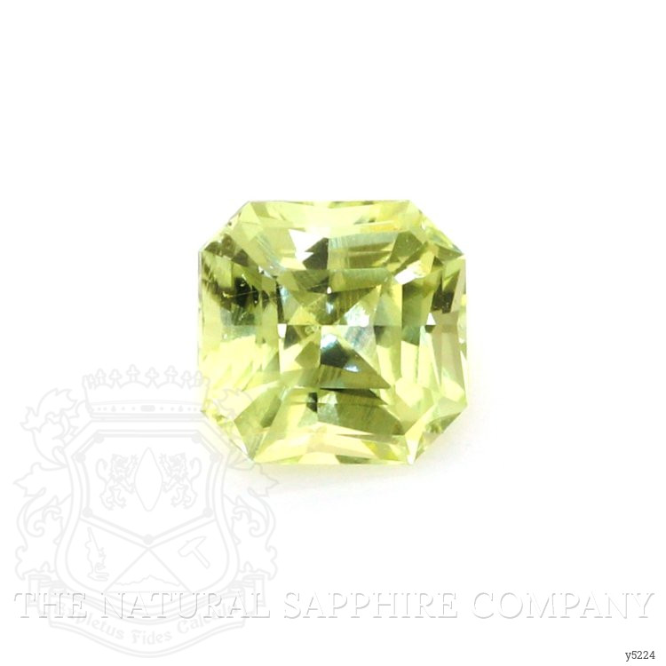 0.84 Ct. Greenish Yellow Sapphire from Ceylon (Sri Lanka)