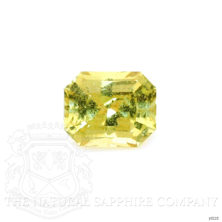 0.90 Ct. Greenish Yellow Sapphire from Ceylon (Sri Lanka)