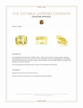 10.48 Ct. Yellow Sapphire from Ceylon (Sri Lanka) Appraisal