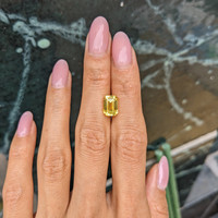 3.54 Ct. Yellow Sapphire from Ceylon (Sri Lanka) Life Style