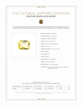 2.06 Ct. Yellow Sapphire from Ceylon (Sri Lanka) Scan Report