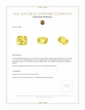 1.53 Ct. Yellow Sapphire from Ceylon (Sri Lanka) Appraisal
