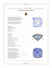 1.53 Ct. Sapphire from Ceylon (Sri Lanka) 3 D Scan Report