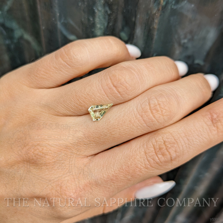 1.51 Ct. Yellowish Green Sapphire from Ceylon (Sri Lanka)