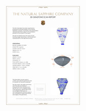 1.51 Ct. Yellowish Green Sapphire from Ceylon (Sri Lanka) 3 D Scan Report