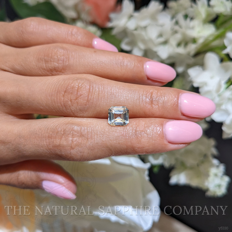 3.05 Ct. White Sapphire from Ceylon (Sri Lanka)