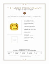 1.53 Ct. Yellow Sapphire from Ceylon (Sri Lanka) Scan Report