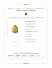0.66 Ct. Yellow Sapphire from Ceylon (Sri Lanka) Scan Report
