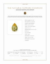 0.66 Ct. Yellow Sapphire from Ceylon (Sri Lanka) Scan Report
