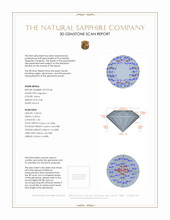 0.68 Ct. Yellow Sapphire from Ceylon (Sri Lanka) 3 D Scan Report