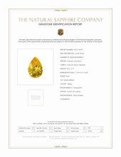 0.77 Ct. Yellow Sapphire from Ceylon (Sri Lanka) Scan Report