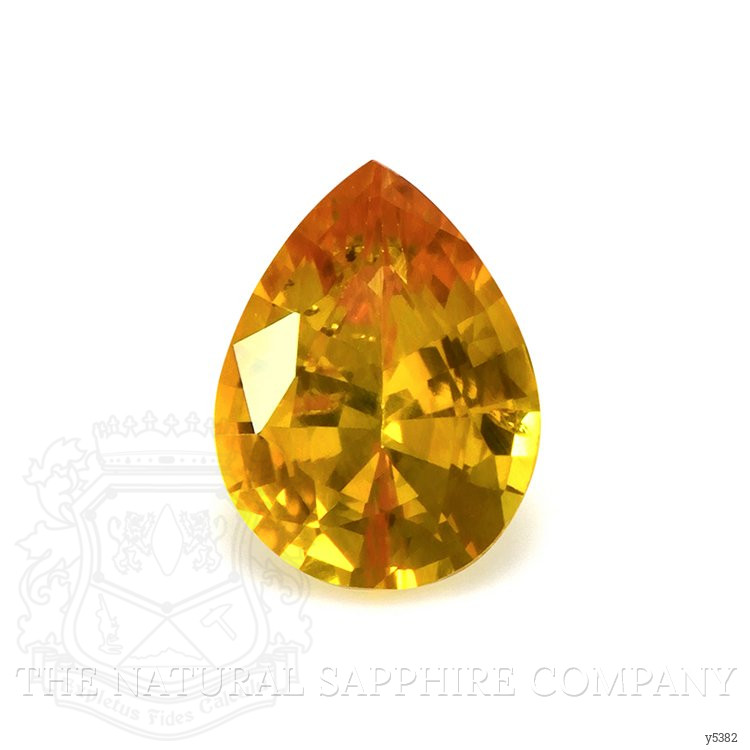 0.81 Ct. Yellowish Orange Sapphire from Ceylon (Sri Lanka)