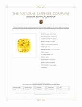 0.76 Ct. Yellow Sapphire from Ceylon (Sri Lanka) Scan Report