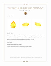 0.69 Ct. Yellow Sapphire from Ceylon (Sri Lanka) Appraisal