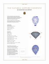 0.79 Ct. Sapphire from Ceylon (Sri Lanka) 3 D Scan Report