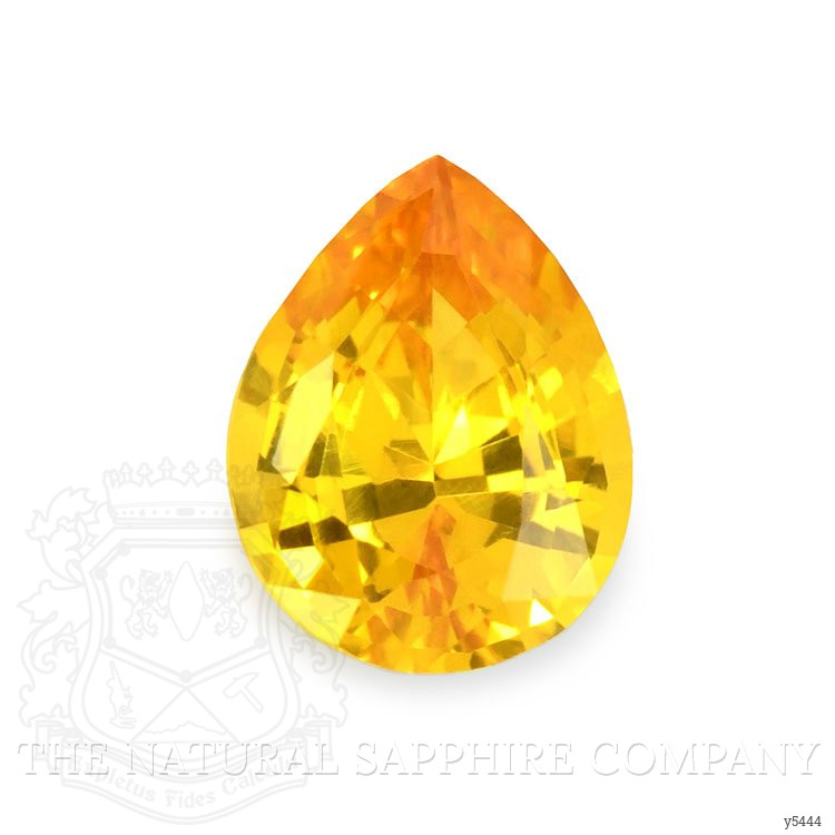 0.83 Ct. Orangish Yellow Sapphire from Ceylon (Sri Lanka)