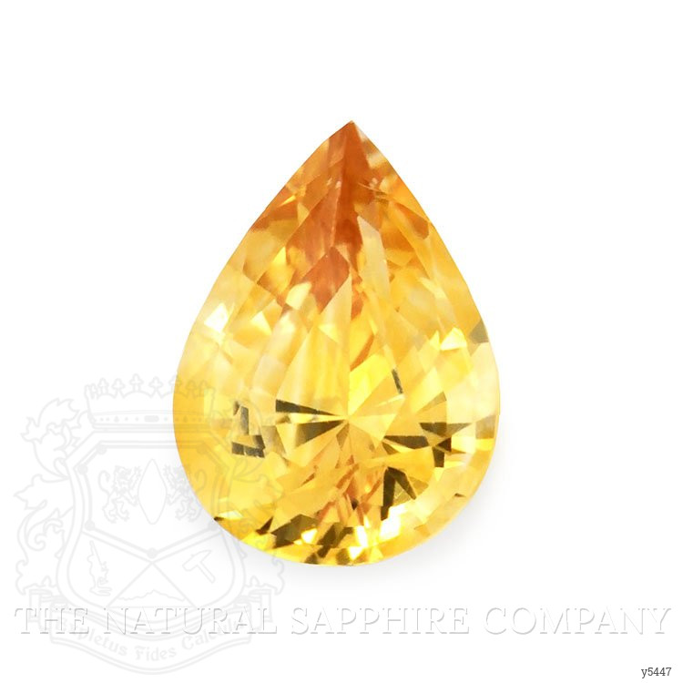 0.87 Ct. Orangish Yellow Sapphire from Ceylon (Sri Lanka)