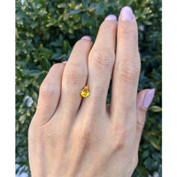 1.04 Ct. Orangish Yellow Sapphire from Ceylon (Sri Lanka) Life Style