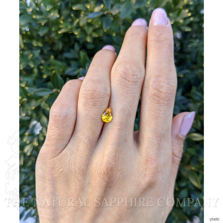 1.04 Ct. Orangish Yellow Sapphire from Ceylon (Sri Lanka)
