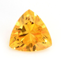 0.67 Ct. Yellowish Orange Sapphire from Ceylon (Sri Lanka) Video