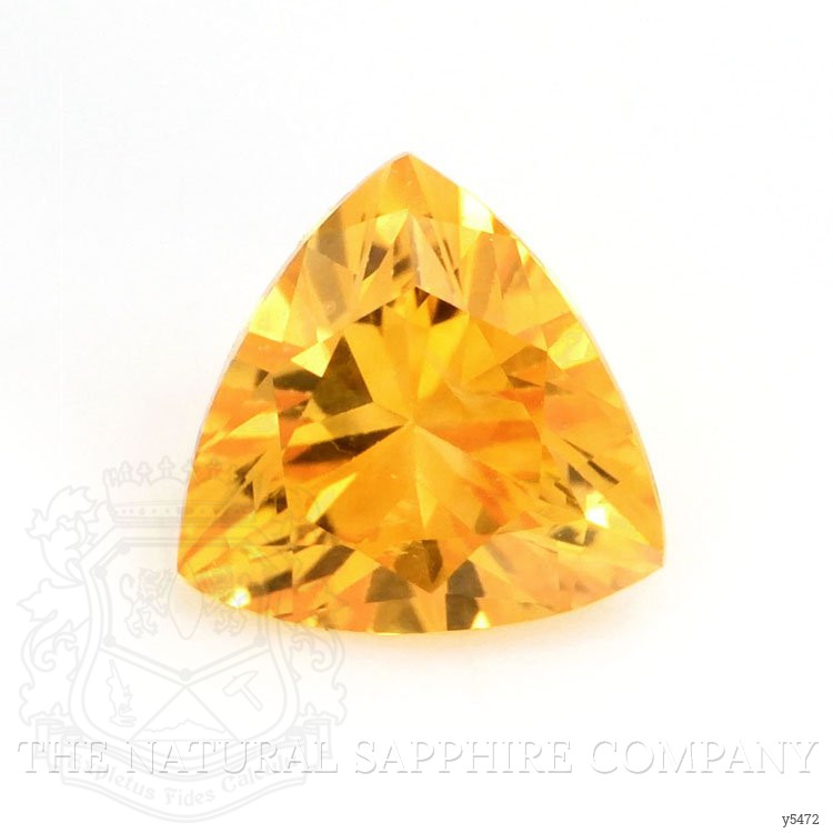 0.67 Ct. Yellowish Orange Sapphire from Ceylon (Sri Lanka)