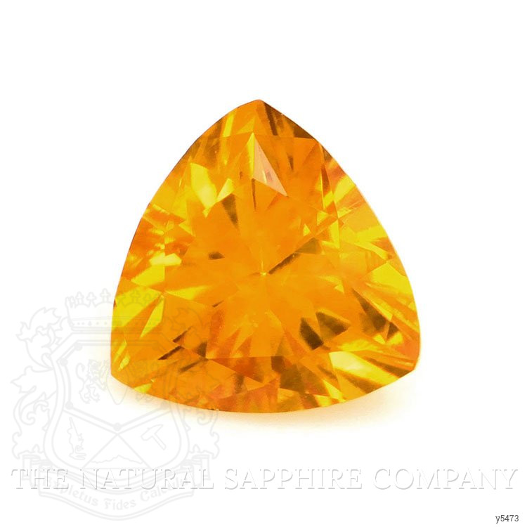 0.69 Ct. Yellowish Orange Sapphire from Ceylon (Sri Lanka)