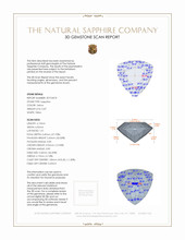 0.87 Ct. Sapphire from Ceylon (Sri Lanka) 3 D Scan Report