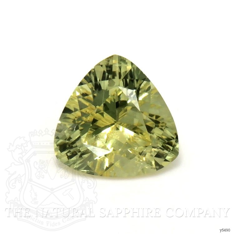 0.69 Ct. Yellowish Green Sapphire from Montana