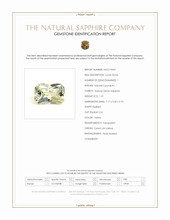 1.31 Ct. Yellow Sapphire from Ceylon (Sri Lanka) Scan Report