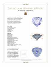 0.83 Ct. Sapphire from Ceylon (Sri Lanka) 3 D Scan Report