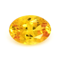 0.88 Ct. Orangish Yellow Sapphire from Ceylon (Sri Lanka) Video