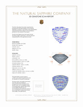 0.93 Ct. Sapphire from Ceylon (Sri Lanka) 3 D Scan Report