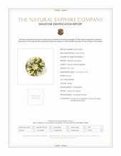 0.53 Ct. Yellow Sapphire from Ceylon (Sri Lanka) Scan Report